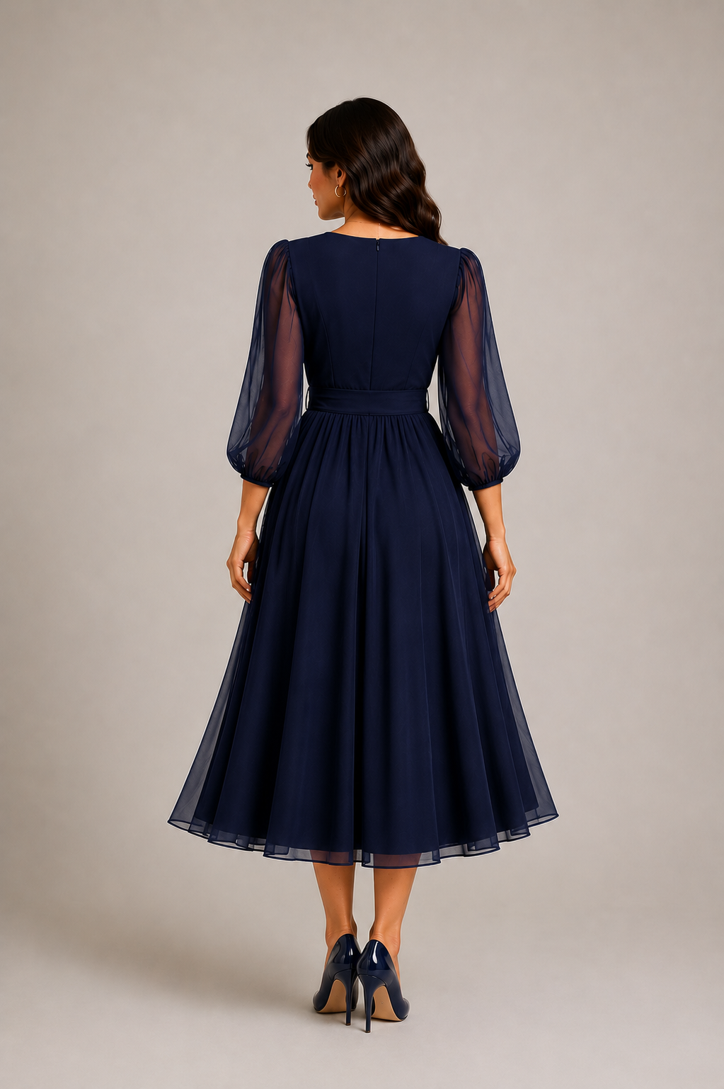 Rochia Eveline Bleumarin