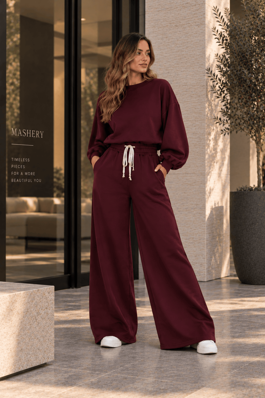 Compleu PALAZZO - Burgundy