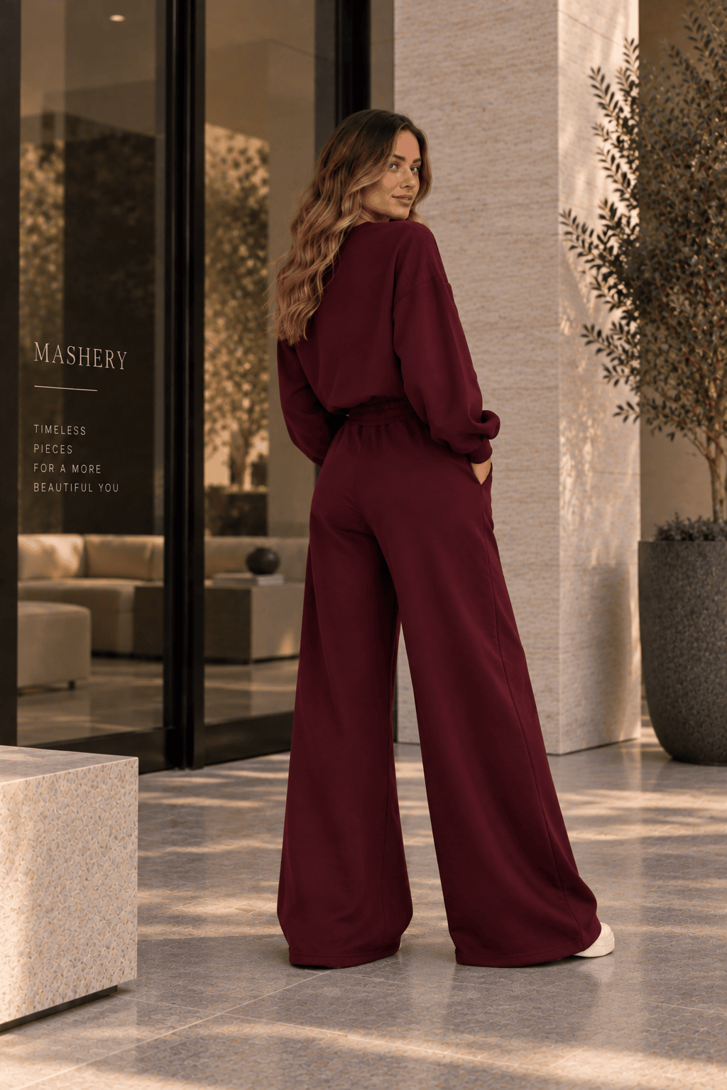Compleu PALAZZO - Burgundy