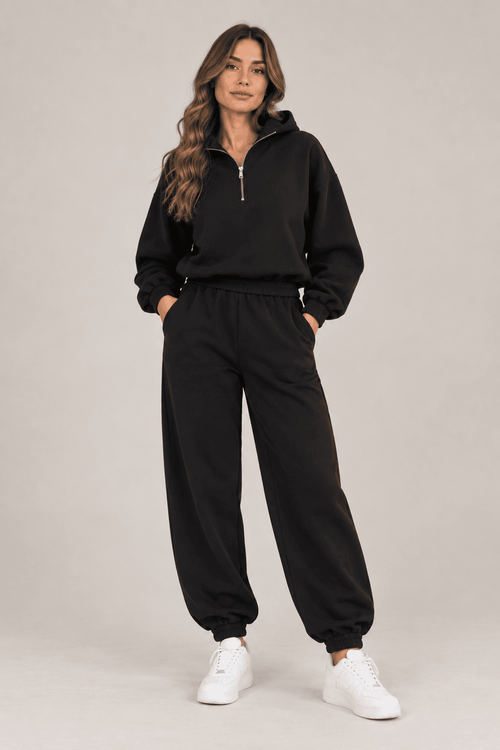 Compleu MASHERY Quarter Zip – Black 🖤