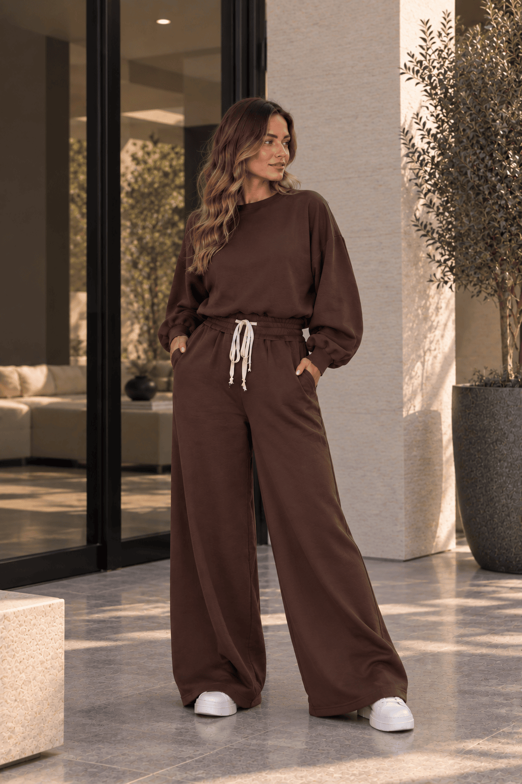 Compleu PALAZZO - Chocolate Brown
