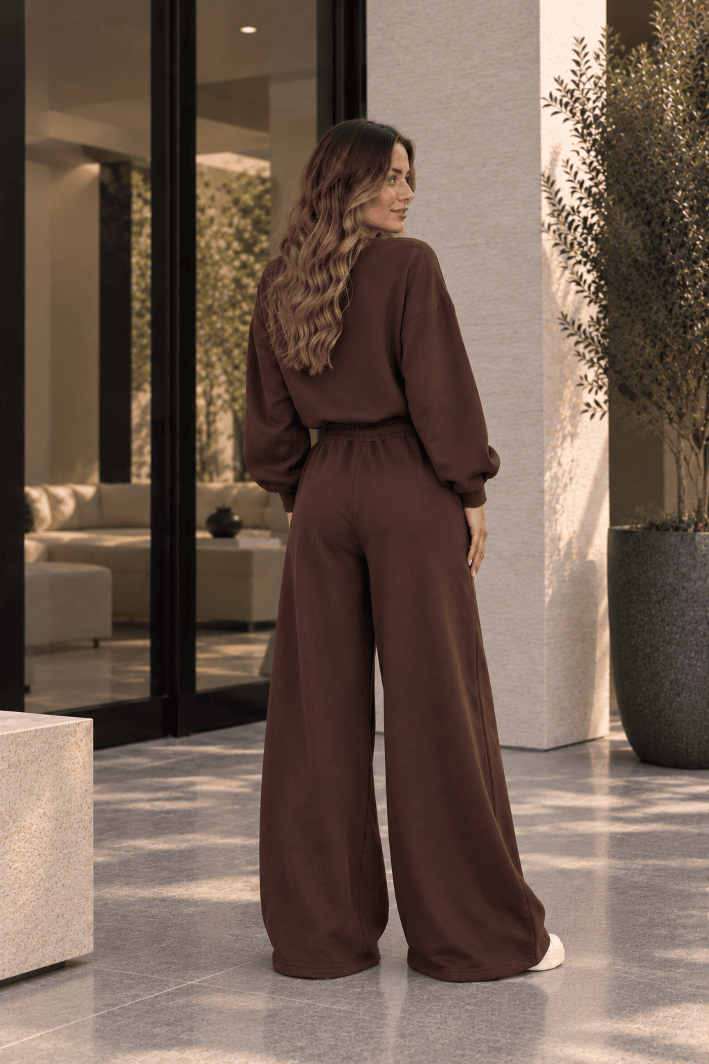 Compleu PALAZZO - Chocolate Brown
