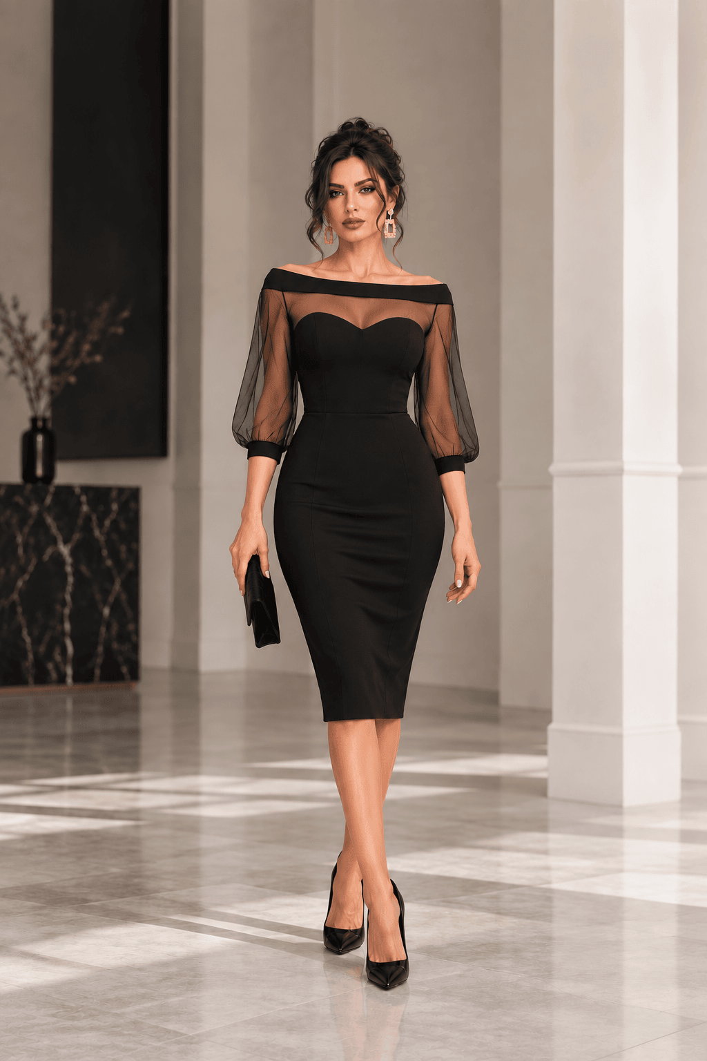 Rochia BODYCON - Negru