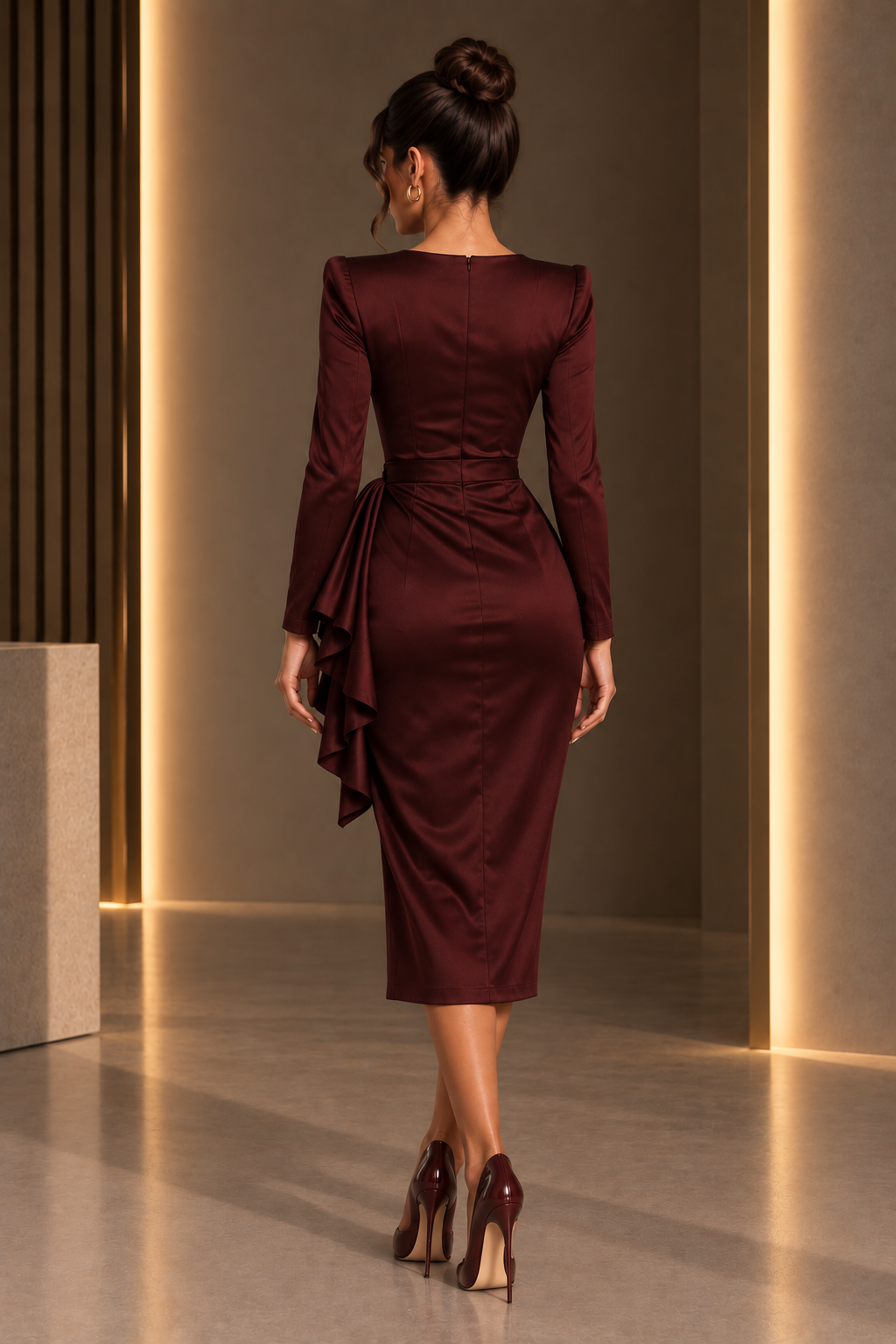 Rochia VALENTINE - Burgundy